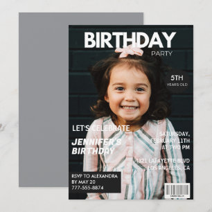 invitaciones de cumpleaños número 5 para ella Port