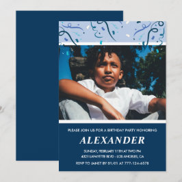 Invitaciones de cumpleaños número 8 para niño Foto