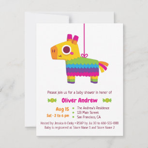 Invitaciones de Cumpleaños para Baby Shower con Pi
