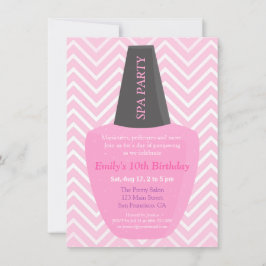 Invitaciones de cumpleaños para chicas de spa de e