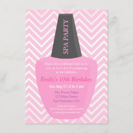 Invitaciones de cumpleaños para chicas de spa de e