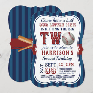 Invitaciones de cumpleaños para el béisbol