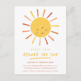 Invitaciones de cumpleaños para el primer viaje al