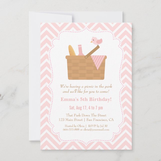 Invitaciones de Cumpleaños para Fiesta Campestre c (Anverso)