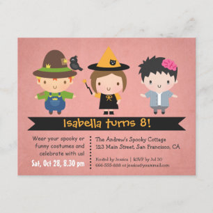 Invitaciones de Cumpleaños para Fiesta de Disfrace