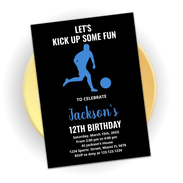 Invitaciones de cumpleaños para jugar al fútbol de (Subido por el creador)