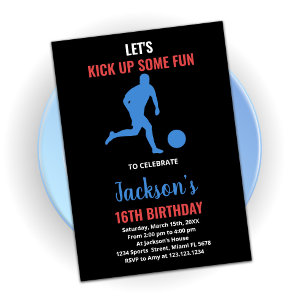 Invitaciones de cumpleaños para jugar al fútbol de