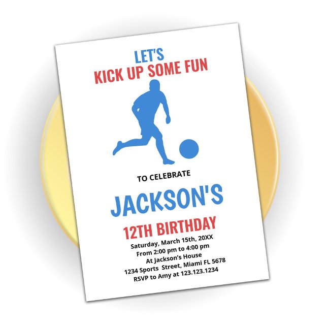 Invitaciones de cumpleaños para jugar al fútbol de (Subido por el creador)