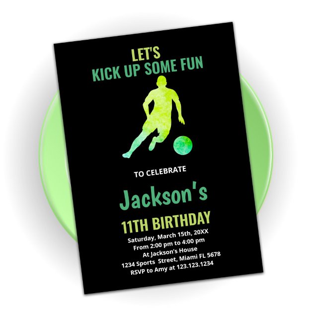 Invitaciones de cumpleaños para jugar al fútbol en (Subido por el creador)