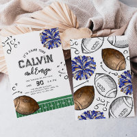 Invitaciones de cumpleaños para la campaña de fútb