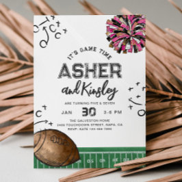 Invitaciones de cumpleaños para la campaña de fútb