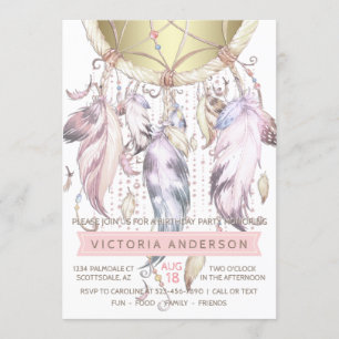 Invitaciones de cumpleaños para niñas cazadoras de