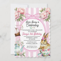 Invitaciones de cumpleaños para niñas de fiesta de