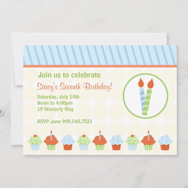 Invitaciones de cumpleaños para niños (Anverso)