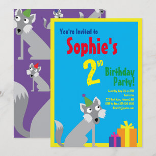 Invitaciones de cumpleaños para niños con tema de 