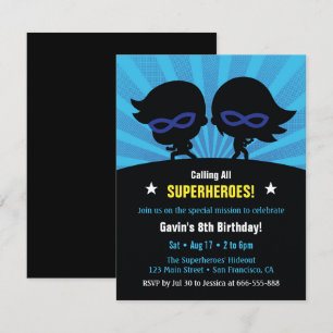 Invitaciones de cumpleaños para niños con temática