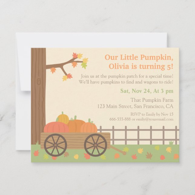 Invitaciones de Cumpleaños para Niños de la Granja (Anverso)