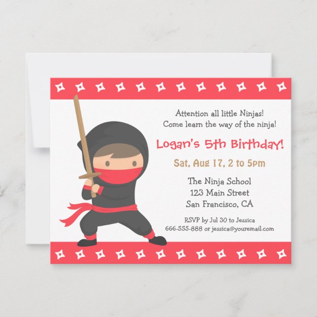 Invitaciones de cumpleaños para niños del camino d (Anverso)