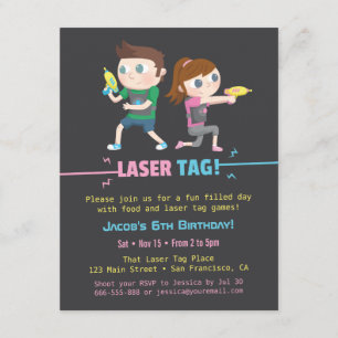Invitaciones de cumpleaños para niños, juego de lá