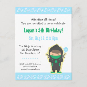 Invitaciones de cumpleaños para niños, lindo niño 
