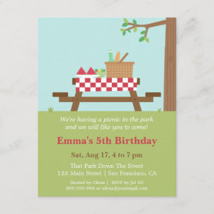 Invitaciones de Cumpleaños para una Fiesta Campest