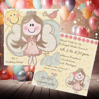 Invitaciones de cumpleaños personalizadas de Littl