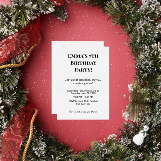 Invitaciones de cumpleaños personalizadas y tarjet (in situ)