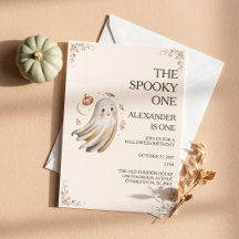 Invitaciones de cumpleaños Spooky One Halloween Fi