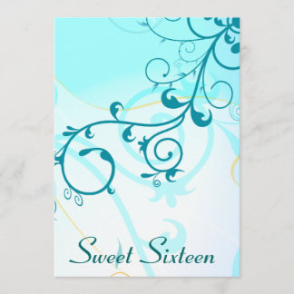 Invitaciones de Cumpleaños Sweet Sixteen con Remol
