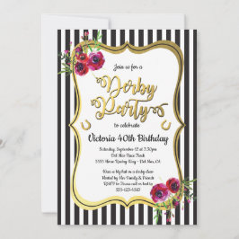 Invitaciones de cumpleaños temáticas de Gold Derby