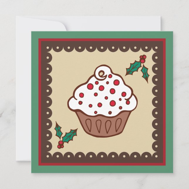 Invitaciones de Cupcake de Fiesta (Anverso)
