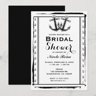 Invitaciones de Despedida de Soltera Anclas de Amo
