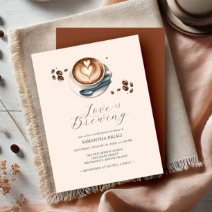 Invitaciones de Despedida de Soltera con Café: El