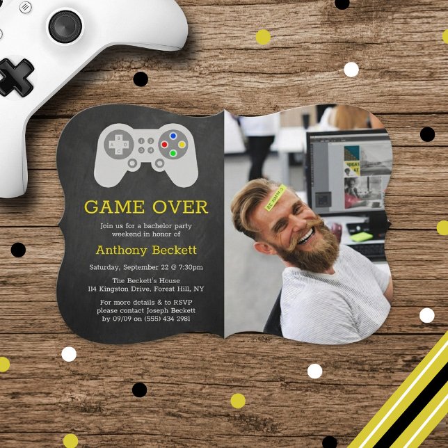 Invitaciones de Despedida de Soltero con Foto de J (Subido por el creador)