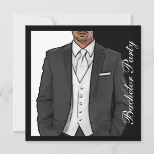 Invitaciones de despedida de soltero elegantes de
