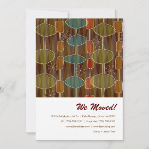 Invitaciones de desplazamiento de vástagos retro