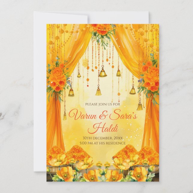 Invitaciones de Digital Haldi invitaciones Haldi i (Anverso)