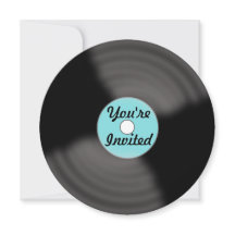 Invitaciones de discos antiguos