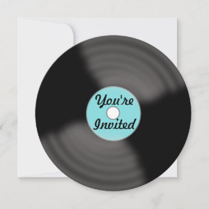 Invitaciones de discos antiguos