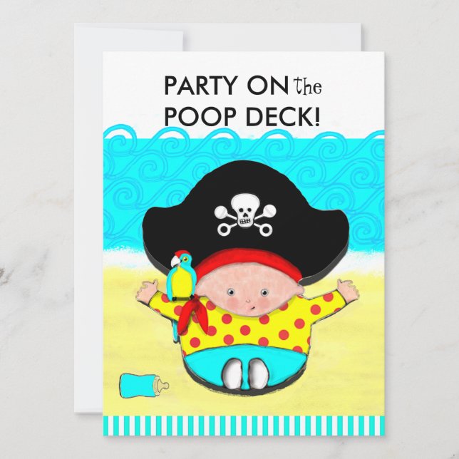 INVITACIONES DE DUCHA DE BEBÉ PARA NIÑOS (Anverso)
