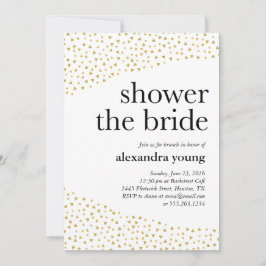 Invitaciones de ducha de novia con estilo geométri