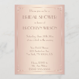 Invitaciones de ducha de novias de Rubor antiguas