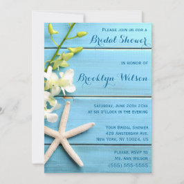 Invitaciones De Ducha De Novias Starfish Con Orquí