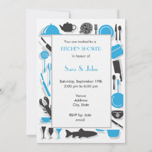 Invitaciones de ducha de parejas - Cocina