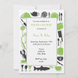 Invitaciones de ducha de parejas - Cocina