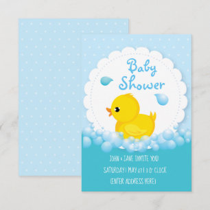 Invitaciones de duck Bath-time Baby Shower