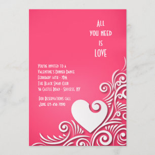 Invitaciones de El día de San Valentín de escultur