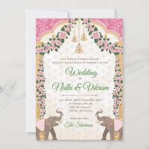Invitaciones de elefante y invitaciones de boda hi