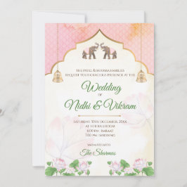 Invitaciones de elefante y invitaciones de boda in