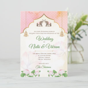 Invitaciones de elefante y invitaciones de boda in